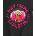 thumbnail image 3 of Barbie - Busy Taking Care Of Me - Girls Fitted Short Sleeve Graphic T-Shirt, 3 of 5