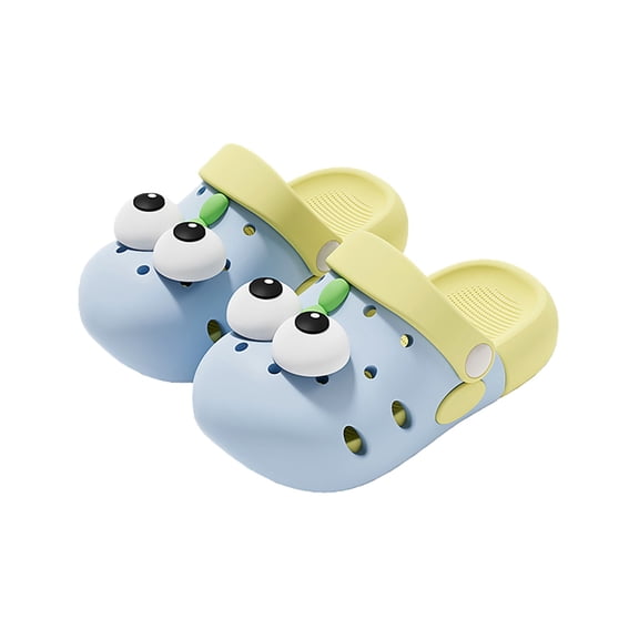 XAOFW Girls Sandals With Cute Cartoon Graphic Kids Summer Indoor Sandals For Toddler Beach Shoes Holiday Vacation Cozy Footwear