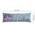 thumbnail image 6 of Paisley Long Body Pillow Cover - Vintage Bohemian Floral Print, Soft & Breathable Ethnic Fabric, Hidden Zipper, 20"x54" - Elegant Home Decor Gift for Side Sleepers & Pregnancy Support, 6 of 7