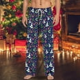 thumbnail image 2 of Men's Flannel & Cotton Pajama Pants - Lounge Sleep PJ Plaid Bottoms w/Pockets (Big & Tall Available) Baggy Sweatpants Men Y2K, 2 of 4