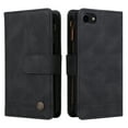 thumbnail image 3 of Case for iPhone SE 2020/2022 Cover Zipper Pocket Wallet Case Magnetic Protective - Black, 3 of 5