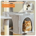 thumbnail image 6 of PEQULTI 81"Extra Large Cat Tree for Indoor Cat Tall Cat Tower with 7 scracthing posts Gray, 6 of 7