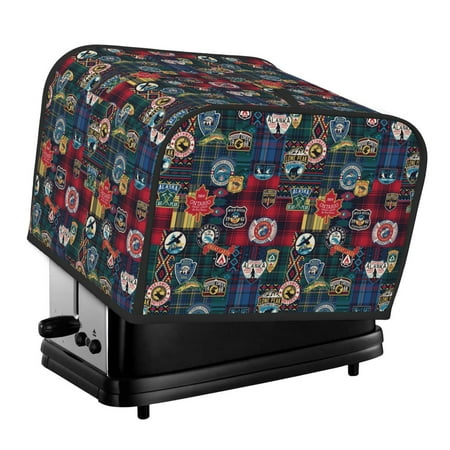

Naloa Adventure Camping Badge 4 Slice Toaster Dust Cover Bread Machine Oven Dustproof Cover Kitchen Bakeware Protector Dustproof(12.4 x 10.6 x 8.2)