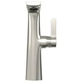thumbnail image 2 of DAX Brass Single Handle Bathroom Vessel Sink Faucet Spout, 16", Brushed Nickel, 2 of 4