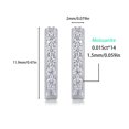 thumbnail image 2 of Wedding Gift 2Ct Round Lab Created Diamond Women's Huggie Hoop Earrings 14K White Gold Plated 925 Silver, 2 of 3