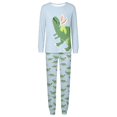 thumbnail image 4 of QTSHPN Family Matching Outfits Easter Cute Bunny Graphic Funny 2 Piece Long Sleeve Top with Long Pajama Pants Pajamas Sets, 4 of 6