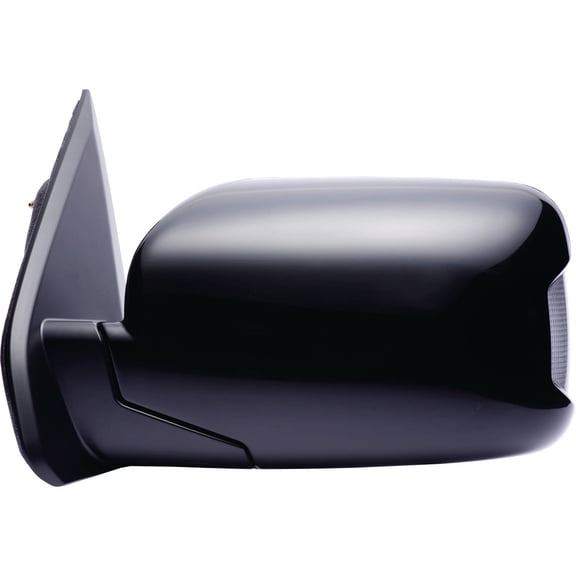 63036H - Fit System Driver Side Mirror for 09-15 Honda Pilot, black PTM, foldaway, turn signal Driver Side, memory, Heated Power