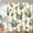 Cactus Style, variant on Simple Geometric Taupe Shower Curtain for Bathroom Shower Curtain Set with 12 Hooks Waterproof Fabric Bath Curtain for Bathtub Restroom Decor, 72 X 72 in