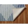 thumbnail image 6 of Casavani Cotton Durrie Dining Room Area Carpet, Blue 12x18 feet, 6 of 6