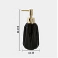 thumbnail image 2 of Dispensador de jabón creativo for el hogar, botella de cerámica con bomba de empuje en forma de diamante de 300 ml, 2 of 7