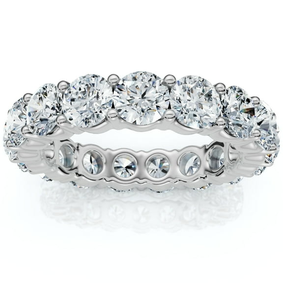 Pompeii 4ct Diamond Eternity Wedding Ring 950 Platinum (G/H,I1)