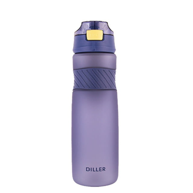 Portable 6 Colors Tritan Material Water Bottle With Straw Outdoor Sport  Fitness Drinking Bottles Durable Plastic Bottle850ml / White in 2023