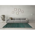thumbnail image 3 of Ahgly Company Indoor Round Abstract Light Blue Modern Area Rugs, 6' Round, 3 of 4