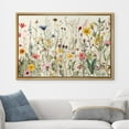 thumbnail image 4 of IDEA4WALL Framed Canvas Wall Art Minimal Wildflowers Floral Garden Illustrations Retro Countryside Art Botanical Colorful Print Relax/Calm for Living Room, Bedroom, Office - 16"x24" Natural, 4 of 5