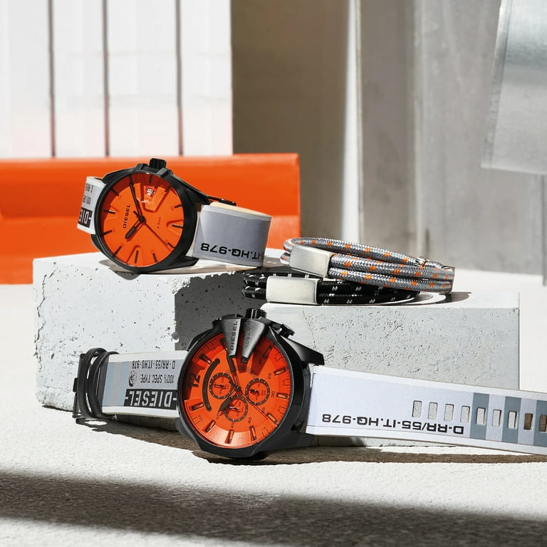 Diesel orange dial watch Clearance