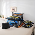 thumbnail image 6 of Homewish Sports Car 7-Piece Twin Bedding Sets,Speed Racing Game Bedding Comforter Set,Yellow Blue Gray Sheet Sets Forboys Teens,Super Cozy Room Decor Reversible, 6 of 8