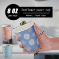 SIUQ Bulk Disposable Paper Cups for Hot Coffee, 8 oz, 300 Count Pack