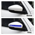 thumbnail image 3 of Car Rear View Mirror Stickers Decor Car Body Sticker Vinyl 4pcs (Blue), 3 of 6