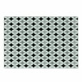 thumbnail image 1 of Mid Century Cutting Board, Retro Styled Atomic Composition Vintage Diamond Line Pattern, Decorative Tempered Glass Cutting and Serving Board, Small Size, Pale Grey Black Red, by Ambesonne, 1 of 1