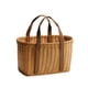 thumbnail image 2 of Cesta tejida a mano, decorativa, ligera, versátil, cesta de la compra sencilla, cesta de flores para acampar, compras, jardinería en interiores y exte Medio, 2 of 8