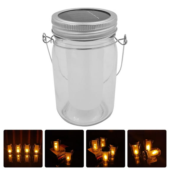 KONTONTY Outdoor Hanging Lantern Glass 1Pack 5.1x3in