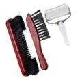thumbnail image 2 of Pool Table Brush Cleaner, Billiard Table Cleaning Tool, Snooker Table Rail Brush Red 3PCS, 2 of 10