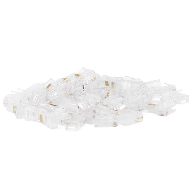 Extrémité de Serrage Ethernet, 100 Pcs TF1013D 8P8C Connecteur RJ45 Facile à Connecter pour Communication