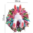 thumbnail image 2 of Easter Wreath Decorations Welcome Sign Bunny Wreath, Easter Door Hanging Decoration Ornament, Outside Front Door Home House Room Decor, 2 of 6