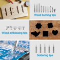 thumbnail image 4 of Wood Burning Kit, Adjustable Temperature Wood Burner Soldering Pen, Professional DIY Wood Burning Tool for Embossing/Carving/Soldering & Pyrography, 4 of 6