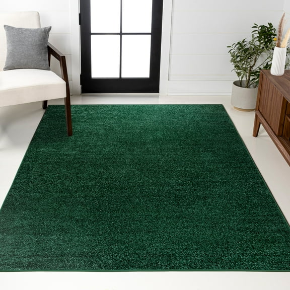 JONATHAN Y SUPERSOFT 8 x 10 Area Rug, Haze - Emerald, SEU100L-8