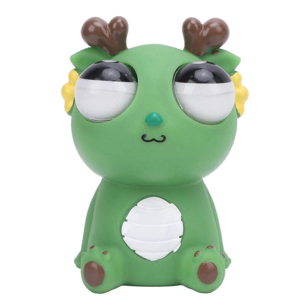 Pop Out Eyes Toy Cute PVC Funny Comfortable Hand Feeling Dragon Squeeze Stress Relief Toys for Adults Daily