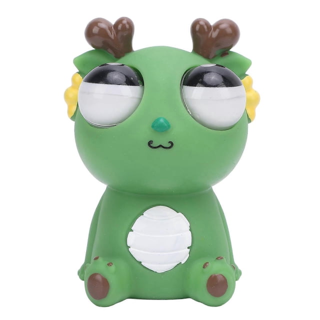 Pop Out Eyes Toy Cute PVC Funny Comfortable Hand Feeling Dragon Squeeze Stress Relief Toys for Adults Daily