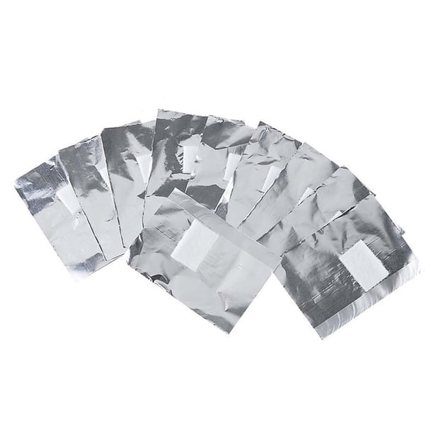 EeaseMX 250pcs / 5 paquetes Almohadillas removedoras de esmalte de uñas Envoltorios de uñas Empapa de láminas de gel con almohadilla de algodón
