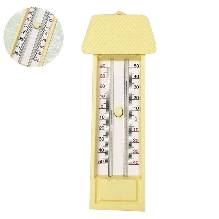 Maximum & Minimum Thermometer Indoor Outdoor Garden Greenhouse