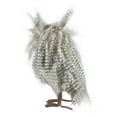 thumbnail image 5 of Northlight 12" Standing White and Gray Owl Table Top Christmas Figure, 5 of 6