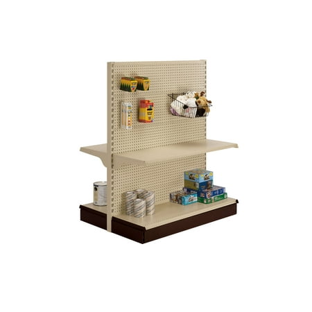 Starter Economy Metal Aisle Gondola Unit - Assembly Required (Stand Alone Unit)