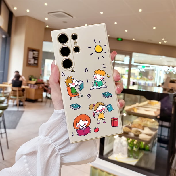 Funda para teléfono IMD colorida y elegante para iPhone 15 Pro Max 14 13 12 Pro 11 con adorables pegatinas de papelería