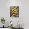 thumbnail image 2 of Sunflower Wall Art Rustic Sunflower Butterfly Pictures Wall Decor Just Breathe Canvas Prints Framed Artwork Paintings Home Decorations For Bathroom Bedroom Living Room 12"x16", 2 of 6