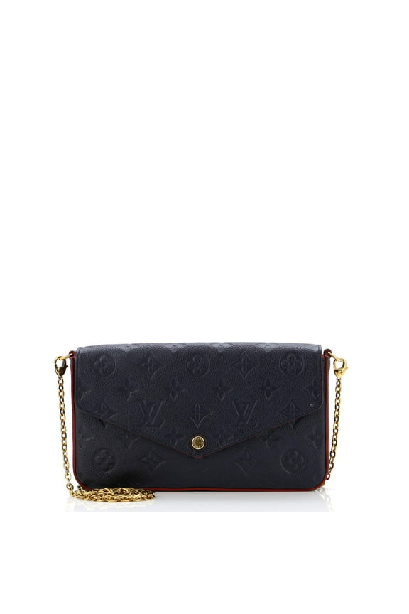 Pre-Owned Felicie Pochette Monogram Empreinte Leather By Rebag