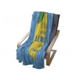 thumbnail image 4 of Tequila Soft Flannel Fleece Throw Blanket, Funny Drinking Words on Lemon with Mexican Themeds, Cozy Plush for Indoor and Outdoor Use, 60" x 80", Sky Blue Mustard, by Ambesonne, 4 of 6