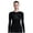 #1 women_Black, variant on Unisex Long Sleeve Thermal Undershirt - Chenille Polyester-Cotton Blend Warm Base Layer for Cold Weather