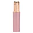 thumbnail image 3 of Recortadora de vello facial eléctrica con forma de lápiz labial, ligera, miniafeitadora facial con carga USB, depiladora para mujeres, oro rosa, 3 of 15