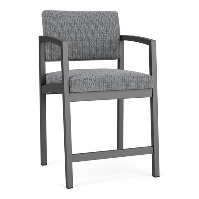 Pemberly Row Chaise Haute Moderne en Tissu, Flanelle Charbon/gris Adler