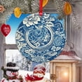 thumbnail image 5 of AatoeaX Classic Blue - White Porcelain - Style Ornament: Floral Scrollwork Design, Transparent Acrylic, Hanging Decor for Oriental - Themed Spaces, Porcelain Lovers & Home Accents, 5 of 6