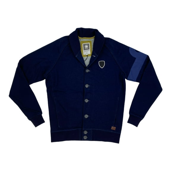 G-Star Raw Mens Buttoned With Elastic Band Jacket,Navy Blue,2XL
