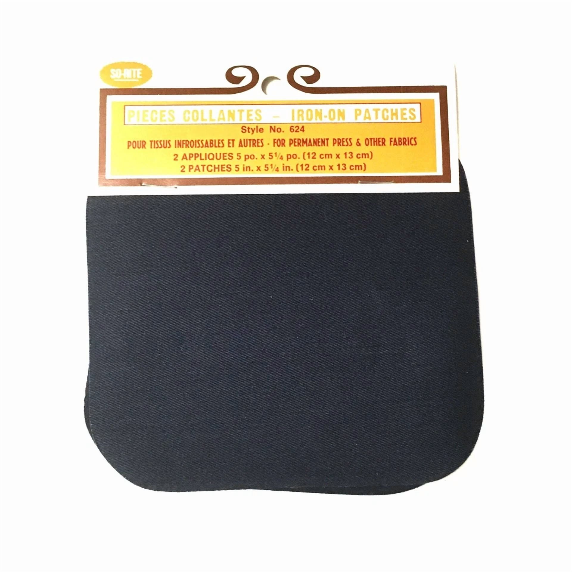 KLYNE - 6 Iron-On Patches 4 Clothing Repair 5"X5-1/4" Fabric Patch Cotton Denim Bt52