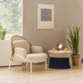 thumbnail image 2 of Designer Model Room Bedroom Balcony Sofa Chair Light Luxury Net Red Backrest Wabi-sabi Style Modern Fashion Single My Lux Decor Round, 2 of 12