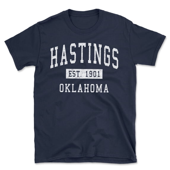 Hastings Oklahoma Classic Established Men's Cotton T-Shirt