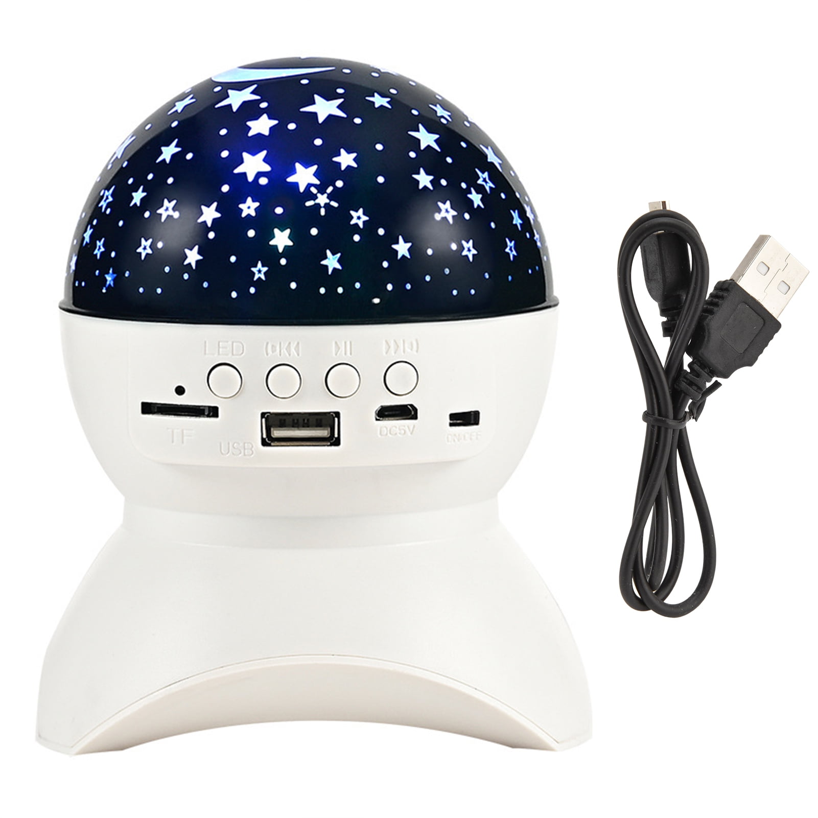 Night Light Rotatable Projector Lamp Multifunctional Night Light Lighting Decoration Led Projector Lamp Star Sky Memory Card Usb Flash Disk Music Flexible Night Light For Children Walmart Canada