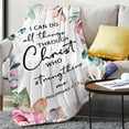 thumbnail image 2 of Christian Gifts Blanket 50"X60", Christian Gifts for Women, Religious Gifts for Women, Birthday Gifts for Christians, Best Christian Inspirational Gift, Spiritual Bible Verse Blanket Throws, 2 of 5